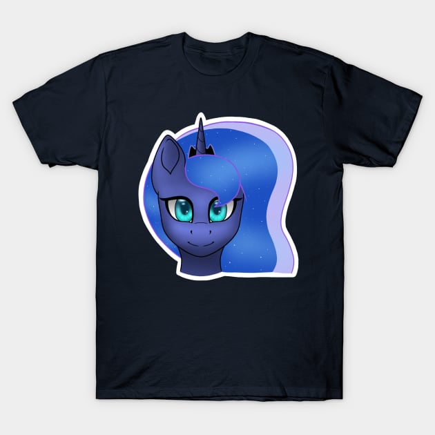 Luna Head T-Shirt by Lyvewyre Studios